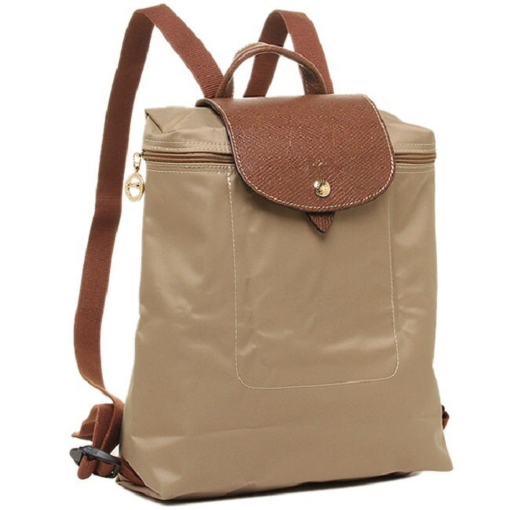 Longchamp Beige Backpack